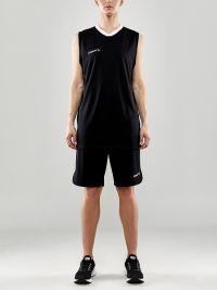 Kurze Damen Trainingshose Schwarz